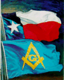 flags of Texas masonry
